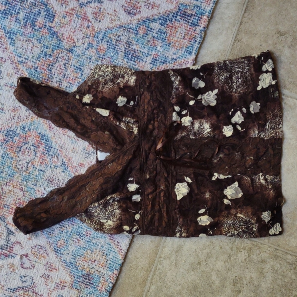Talbots 🪶🌰 | brown lace tank 🤎 fairycore essential
